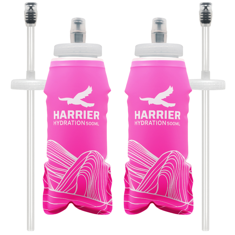 500ml Soft Bottle & Straw Pair