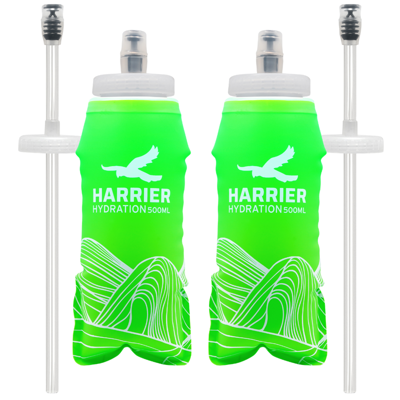 500ml Soft Bottle & Straw Pair