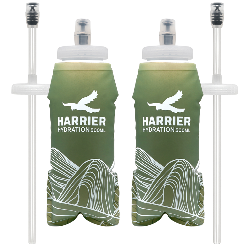 500ml Soft Bottle & Straw Pair