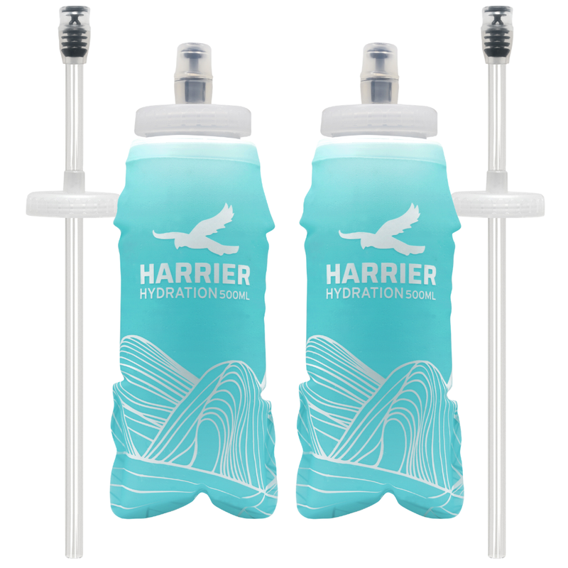 500ml Soft Bottle & Straw Pair