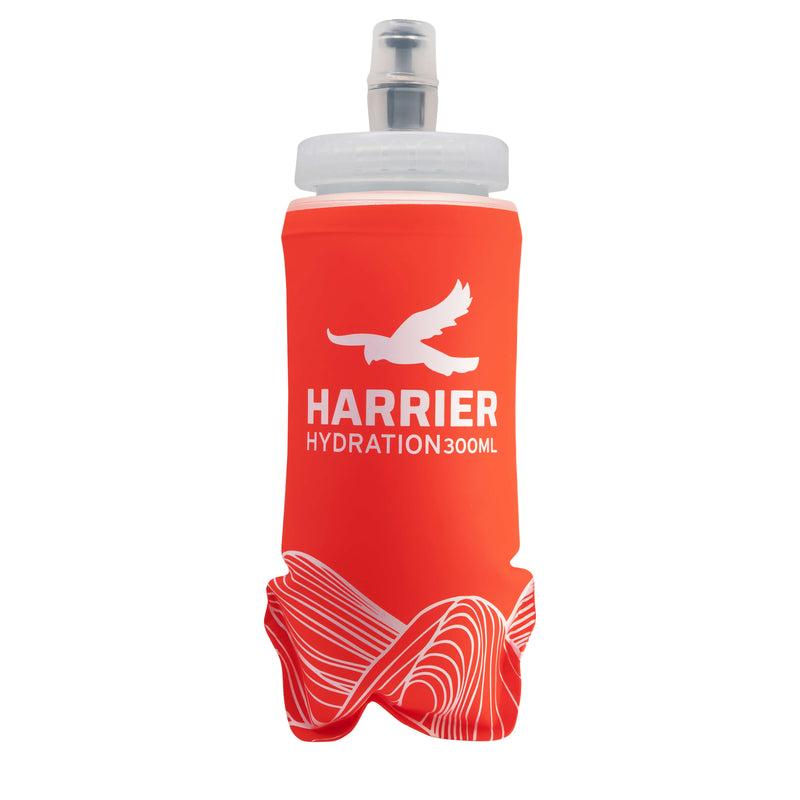 Red Harrier hydration bottle on a white background