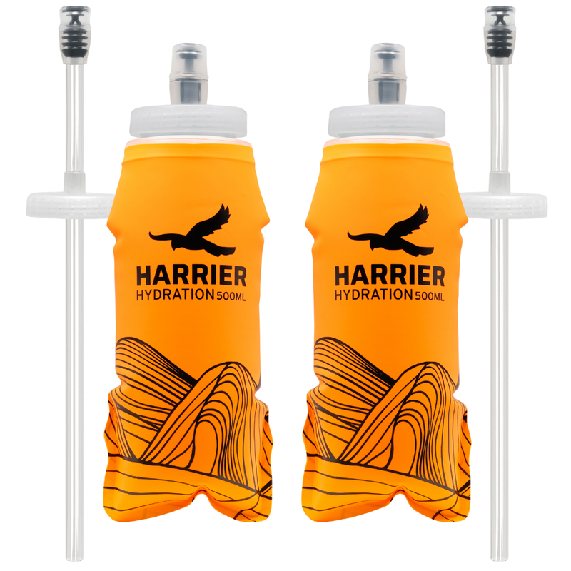 500ml Soft Bottle & Straw Pair
