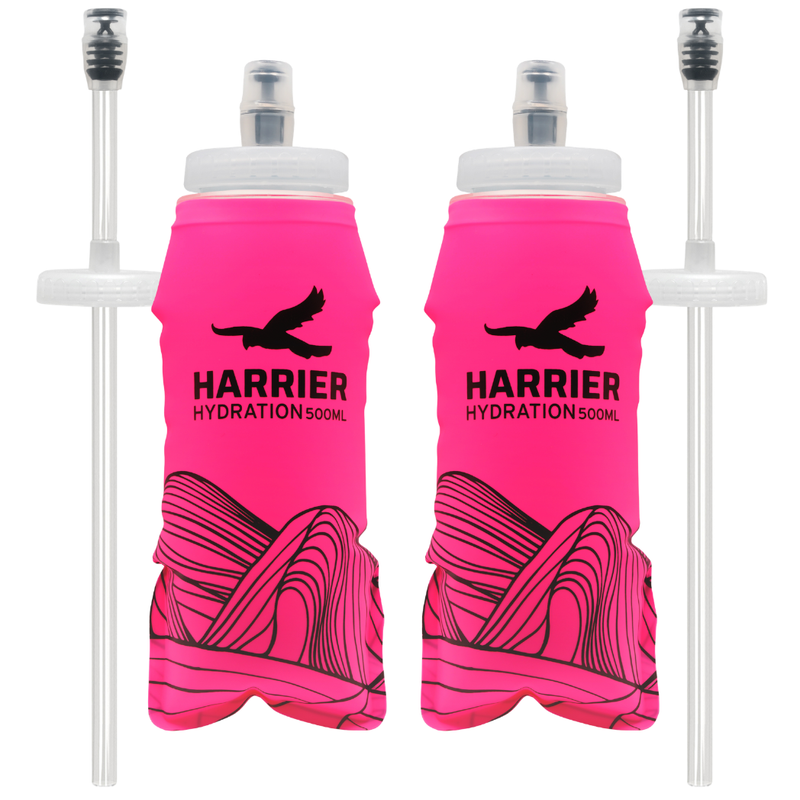 500ml Soft Bottle & Straw Pair