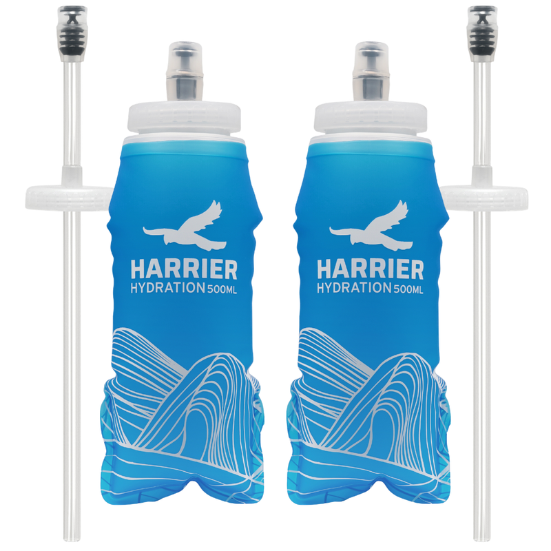 500ml Soft Bottle & Straw Pair