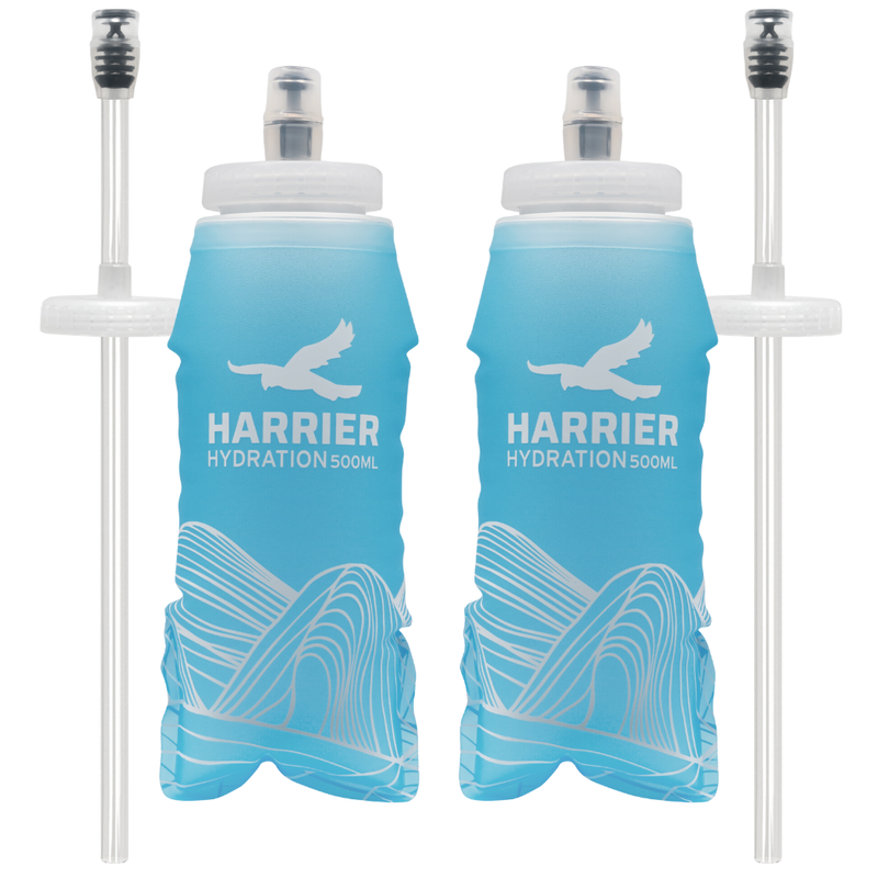 500ml Soft Bottle & Straw Pair