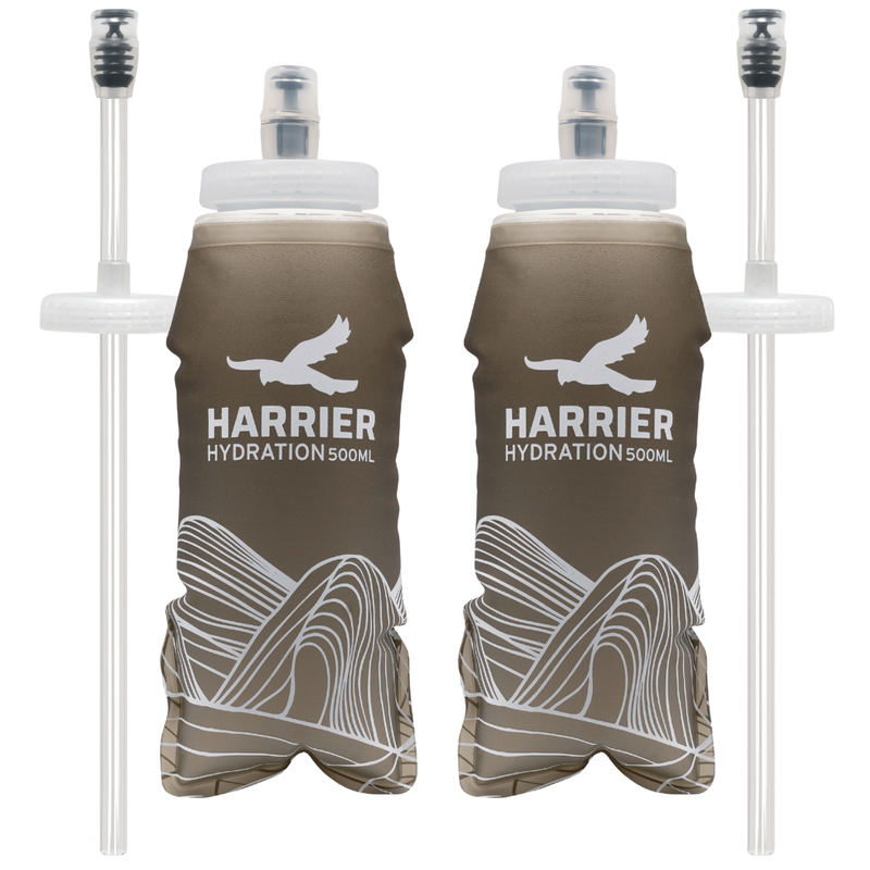 500ml Soft Bottle & Straw Pair