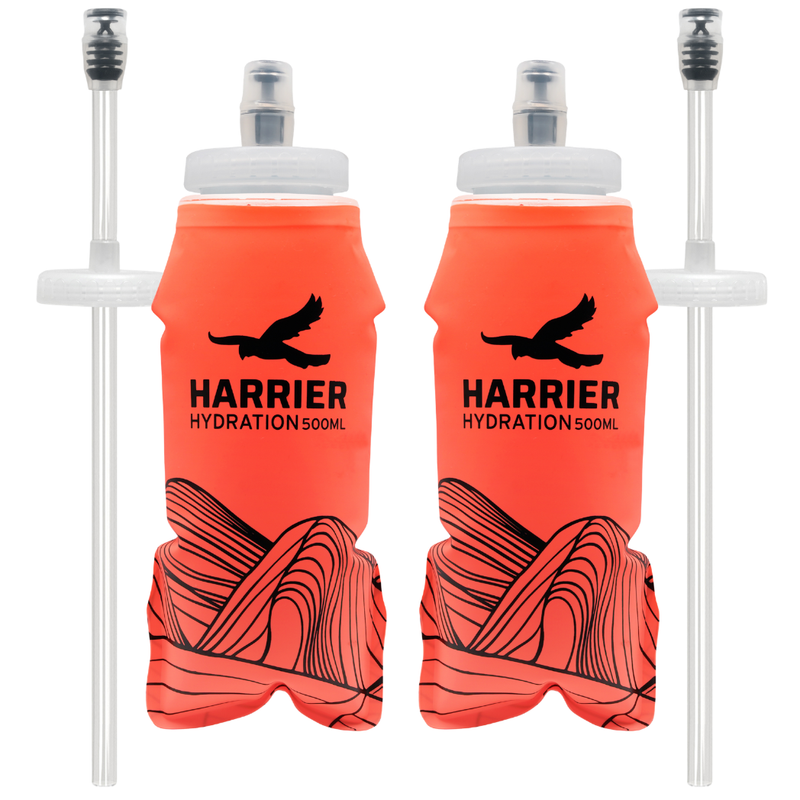 500ml Soft Bottle & Straw Pair