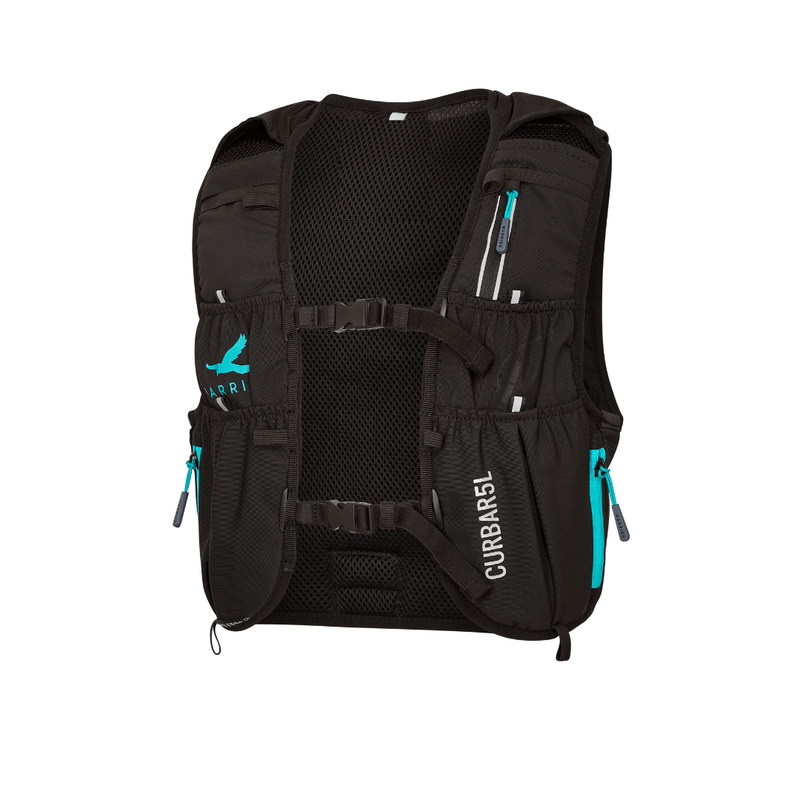 Black & Turquoise Curbar 5L Running Hydration Vest.